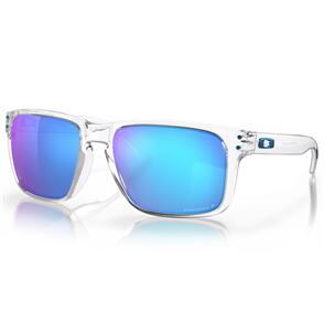OAKLEY HOLBROOK XL SUNGLASSES POLISHED CLEAR W/ PRIZM SAPPHIRE POLARIZED LENS OAKLEY