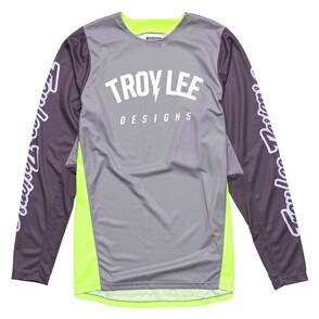 TROY LEE DESIGNS YOUTH GP PRO JERSEY BOLTZ SILVER / GLO GREEN
