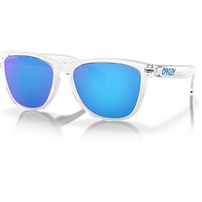 OAKLEY FROGSKINS SUNGLASSES CRYSTAL CLEAR W/PRIZM SAPPHIRE OAKLEY