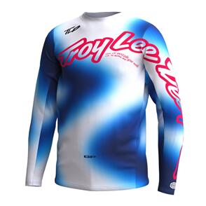 TROY LEE DESIGNS 2023 YOUTH GP PRO JERSEY LUCID WHITE / BLUE