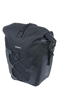 BASIL NAVIGATOR WATERPROOF SINGLE BAG, MIK STUDS, 14L, BLACK