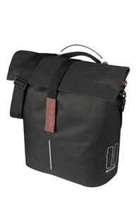 BASIL CITY BICYCLE SHOPPER BAG, MIK STUDS, 14-16L, BLACK