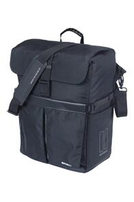 BASIL MOVE COMMUTER BICYCLE BAG, HOOK-ON, 15L, BLACK
