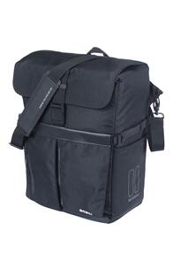 BASIL MOVE COMMUTER BICYCLE BAG, MIK STUDS, 15L, BLACK