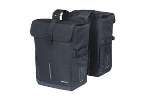 BASIL MOVE DOUBLE BICYCLE BAG, 30L, BLACK