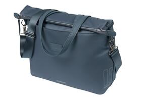 BASIL MANHATTAN COMMUTER BICYCLE BAG WITH PADDED LAPTOP POCKET, WATERPROOF, 12L, NAVY