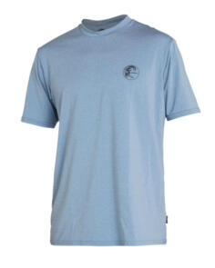 ONEILL 2021 24/7 HYBRID S/S SURF TEE CARBON BLUE