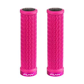 FUNN HOLESHOT GRIP, SINGLE SIDED LOCK ON WITH HANGER - PINK