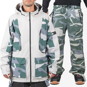 ENDEAVOR SNOWBOARDS 2025 2L PATROL JACKET SAND / CAMO + 2L RANGER PANT CAMO