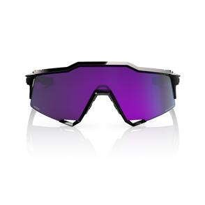100 PERCENT BIKE SPEEDCRAFT - POLISHED BLACK - HIPER POLARIZED LAVENDER MIRROR