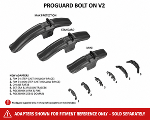 PROGUARD FRONT MUDGUARD STD BOLT ON V2 MTB RRP
