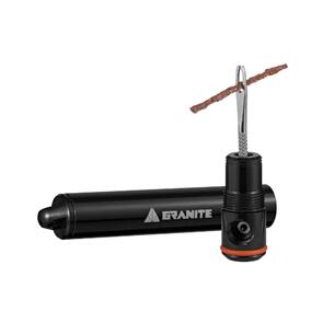 GRANITE DESIGNS GRANITE DESIGN SUTURE TIRE PLUG KIT WITH INTEGRATED CO2 INFLATOR - BLACK