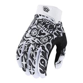TROY LEE DESIGNS AIR GLOVE SKULL DEMON WHITE / BLACK