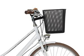 BASIL BILBAO BASKET BLACK WITH FIXED MOUNT STEMHOLDER