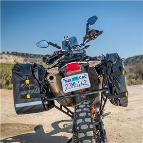 NELSON RIGG HURRICANE ADVENTURE SADDLEBAGS 28L PER SIDE L38 W20 H35 [BLACK/GREY]