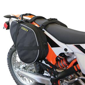 NELSON RIGG TRAILS END DUAL-SPORT SADDLEBAGS PAIR 12L-15L EXPANDED PER SIDE L37 W22 H15-20 [BLACK] 20