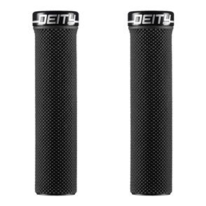 DEITY COMPONENTS DEITY - SLIMFIT LOCK-ON GRIPS - BLACK W/ BLACK CLAMP