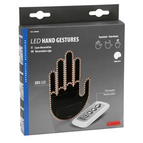 LAMPA LED HAND GESTURES DECORATION SIGN