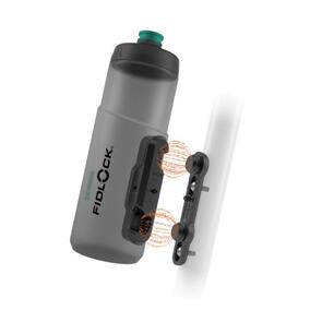 FIDLOCK TWIST 600ML ANTIBACTERIAL BOTTLE SET WITH FIDLOCK LOGO FRONT-TRANSPARENT BLACK