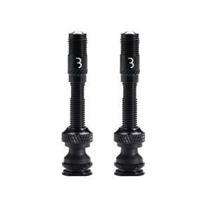 BBB TUBELESS VALVES AL VALVE CORECAP 2 PCS - 40MM BLACK    