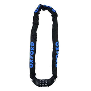 OXFORD LOCK COMBI CHAIN6 LOCK .09M X 6MM ROUND LK111 