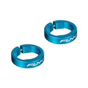 FUNN ALLOY LEFT & RIGHT GRIP LOCK RINGS - TURQUOISE