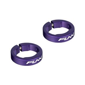 FUNN ALLOY LEFT & RIGHT GRIP LOCK RINGS - PURPLE
