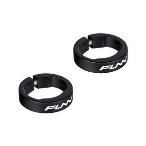 FUNN ALLOY LEFT & RIGHT GRIP LOCK RINGS - BLACK
