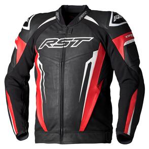 RST TRACTECH EVO 5 CE LEATHER JACKET [RED/BLACK/WHITE]