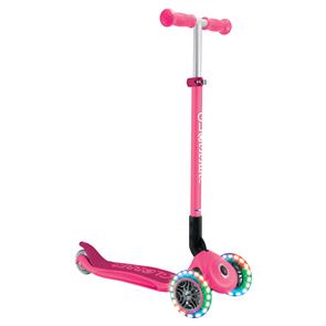 GLOBBER PRIMO FOLDABLE WITH LIGHTS - FUCHSIA