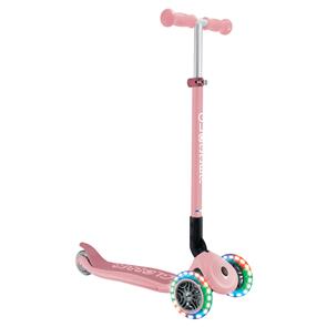 GLOBBER PRIMO FOLDABLE WITH LIGHTS -PASTEL PINK