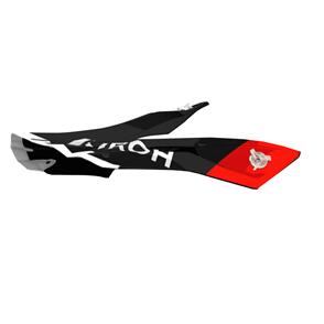 AIROH REPLACEMENT PEAK AVIATOR ACE 2 SHIELD RED GLOSS AIROH