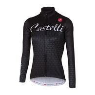 CASTELLI JERSEY CIAO L/S WOMENS ANTHRACITE/BLACK 