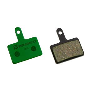 BRAKCO ORGANIC E BIKE COMPOUND PAIR FITS: SHIMANO DEORE M515 / M475 / C501 / C601 MECHANICAL / M525 HYDRAULIC CALIPERS