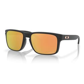 OAKLEY HOLBROOK (LOW BRIDGE) SUNGLASSES MATTE BLACK W/ PRIZM ROSE GOLD LENS