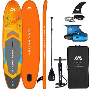AQUA MARINA AMGO TURBO E-PROPULSION INFLATABLE STAND UP PADDLE BOARD PACKAGE 10'6"
