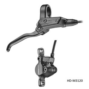 TEKTRO MTB HYDRAULIC BRAKE (HD-M3120), 2PISTON, RH FRONT, BLACK