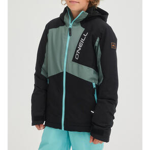 ONEILL SNOW 2024 BOYS HAMMER JACKET - BLACK OUT COLOUR BLOCK