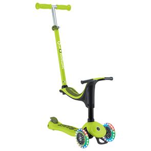 GLOBBER GO UP SPORTY LIGHTS - LIME GREEN/KHAKI
