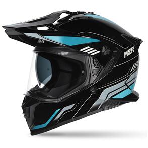 M2R NAVIGATOR VENTURE PC-2 BLACK/BLUE ADVENTURE HELMET