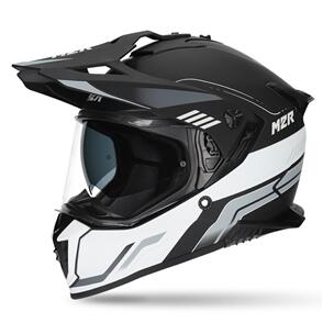 M2R NAVIGATOR VENTURE PC-5F BLACK/WHITE ADVENTUE HELMET