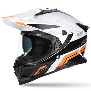 M2R NAVIGATOR VENTURE PC-8 WHT/BLK/ORG ADVENTURE HELMET