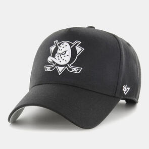 47 BRAND ANAHEIM DUCKS BLACK/WHITE 47 MVP DT SNAPBACK