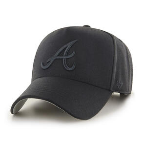 47 BRAND ATLANTA BRAVES BLACK/BLACK '47 MVP DT SNAPBACK