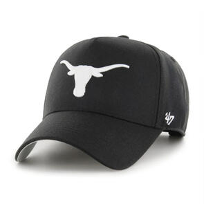 47 BRAND TEXAS LONGHORNS BLACK/WHITE 47 MVP DT SNAPBACK