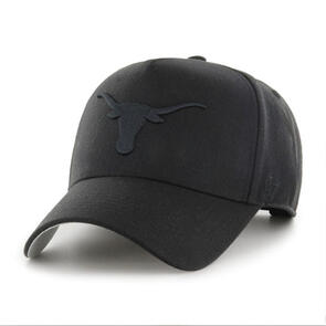 47 BRAND TEXAS LONGHORNS BLACK/BLACK 47 MVP DT SNAPBACK