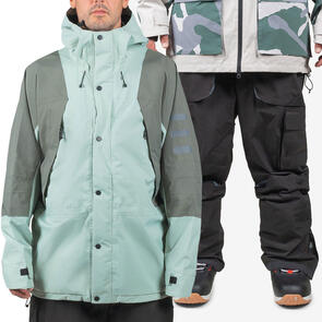 ENDEAVOR SNOWBOARDS 2025 2L RANGER JACKET EUCALYPTUS / MOSS + 2L PATROL CARGO PANT BLACK