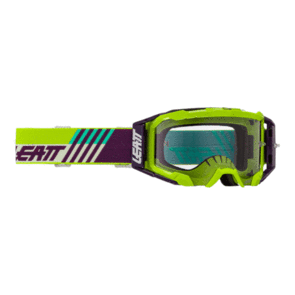 LEATT MOTO 2025 GOGGLE VELOCITY 5.5 CRYZTAL LIME PURPLE 75 VLT