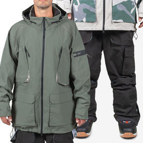 ENDEAVOR SNOWBOARDS 2025 2L PATROL JACKET MOSS + 2L PATROL CARGO PANT BLACK