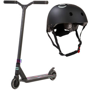 PROLINE SCOOTERS L1 V2 SERIES SCOOTER BLACK NEO + DOUBLE$DOWN NOODLEHOUSE HELMET COMBO